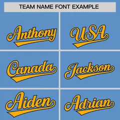 Light Blue Classic Authentic Baseball Jersey 3