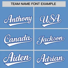 Light Blue Classic Authentic Baseball Jersey 3