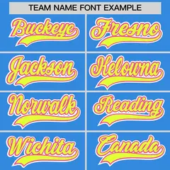 Light Blue Classic Style Baseball Jersey Uniform 6