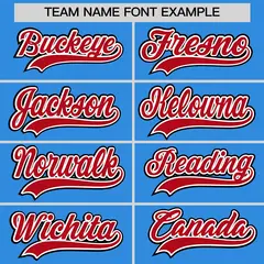 Light Blue Classic Style Baseball Jersey Uniform 6