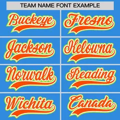 Light Blue Classic Style Baseball Jersey Uniform 6