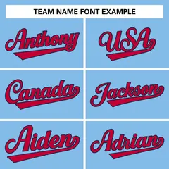 Light Blue Classic Team Style Authentic Baseball Jersey 4