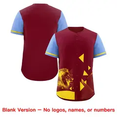 Light Blue Crimson Raptor Series Raglan Baseball Jersey 7