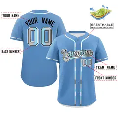 Light Blue Demiboy Pride Month Baseball Jersey 2