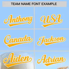 Light Blue Gold Beer Pattern Baseball Jersey 3