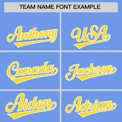 Light Blue Gold Grid Blur Pattern Baseball Jersey 3