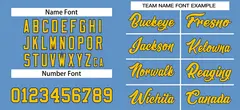 Light Blue Gold-Navy Classic Authentic Baseball Jersey 3
