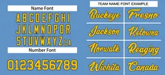 Light Blue Gold-Navy Classic Authentic Baseball Jersey 3