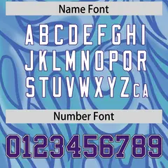Light Blue Graffiti Pattern Authentic Football Jersey 4