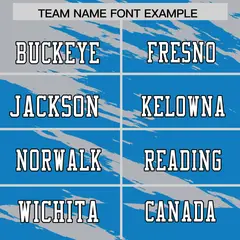 Light Blue Gray Scratch Pattern Authentic Football Jersey 3