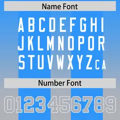 Light Blue Gray Vertical Gradient Stripe Football Jersey 4
