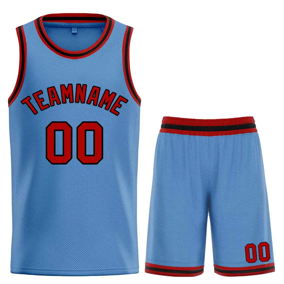 Light Blue Maroon-Black Bull Classic Sets Basketball Jersey