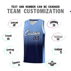 Light Blue Navy Gradient Fashion Basketball Jersey 4