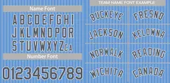 Light Blue Navy-White Stripe Fashion Baseball Jersey 3
