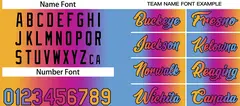 Light Blue Orange-Black Gradient Heal Basketball Jersey 4