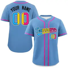Light Blue Pansexuality Pride Month Baseball Jersey
