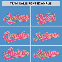Light blue Pink Cream Gradient Raglan Varsity Letterman Jacket 3