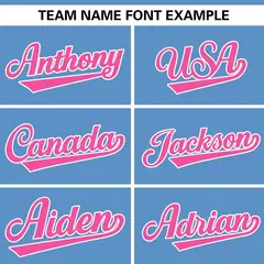 Light Blue Pink Gradient Star Pattern Baseball Jersey 3