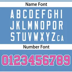 Light Blue Pink Gradient Thick Stripe Raglan Baseball Jersey 4