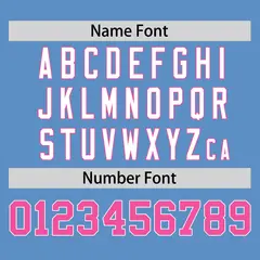 Light Blue Pink Raglan Sleeves Authentic Baseball Jersey 4