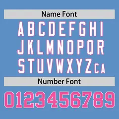 Light Blue Pink Raglan Sleeves Authentic Baseball Jersey 4