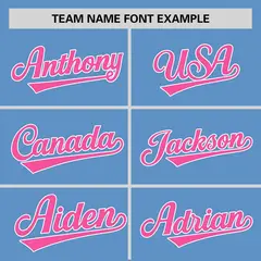 Light Blue Pink Zebra Graffiti Authentic Baseball Jersey 3