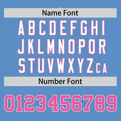 Light Blue Pink Zebra Graffiti Authentic Baseball Jersey 4