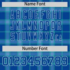 Light Blue Plaid Authentic Baseball Jersey 4
