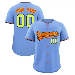 Light Blue Powder Blue Black Stitched Baseball Jersey