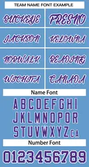 Light Blue Purple-White Classic Team Basketball Jersey 3