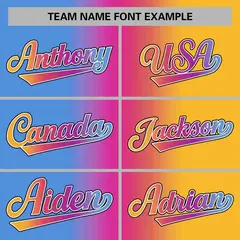 Light Blue Purple-Yellow-White Gradient Letterman Varsity Jacket 3