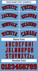 Light Blue Red-Black Classic Team Basketball Jersey 3
