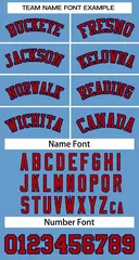 Light Blue Red-Navy Classic Team Basketball Jersey 3