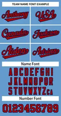 Light Blue Red-Navy Classic Team Basketball Jersey 3