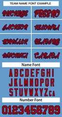 Light Blue Red-Navy Classic Team Basketball Jersey 3