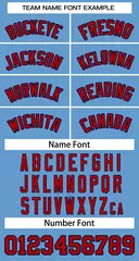 Light Blue Red-Navy Classic Team Basketball Jersey 3