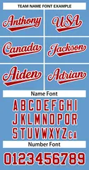 Light Blue Red-White Classic Basketball Jersey 3