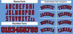 Light Blue Red-White Pullover Baseball Jersey 3