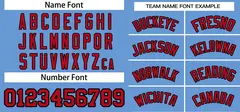 Light Blue Red-White Pullover Baseball Jersey 3