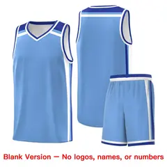 Light Blue Royal Blue White Charge Series Basketball Jersey 7