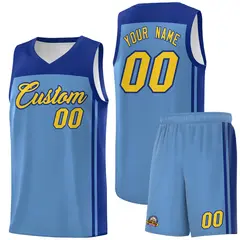 Light Blue Royal Classic Sports Uniform Basketball Jersey