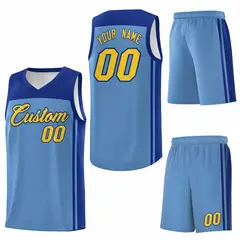 Light Blue Royal Classic Sports Uniform Basketball Jersey 6