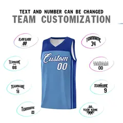 Light Blue Royal Classic Sports Uniform Basketball Jersey 4
