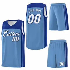 Light Blue Royal Classic Sports Uniform Basketball Jersey 6