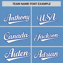 Light Blue Royal Phonetic Rhythm Authentic Baseball Jersey 3