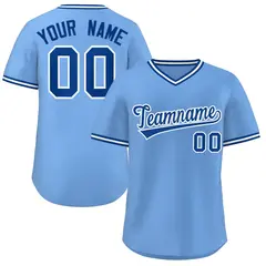 Light Blue Royal-White Authentic Pullover Baseball Jersey