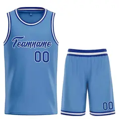 Light Blue Royal-White Heal Classic Basketball Jersey Set