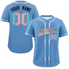 Light Blue Transgender Pride Month Classic Baseball Jersey 1
