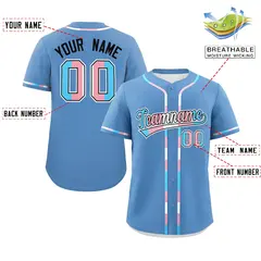 Light Blue Transgender Pride Month Classic Baseball Jersey 2