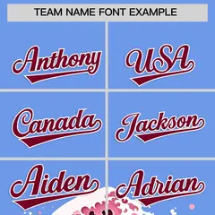 Light Blue Wave Graffiti Pattern Baseball Jersey 3